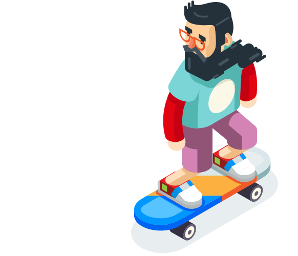 WTS Systems Skateboarding cool dude