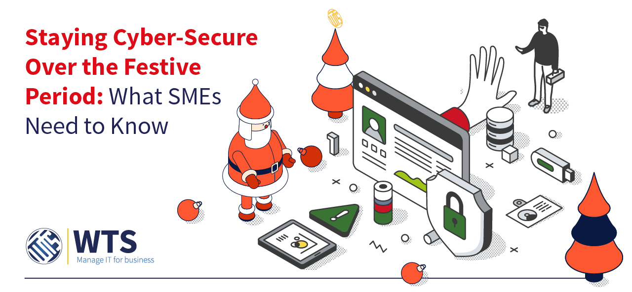 SME team reviewing Christmas cyber security for SMEs on a laptop